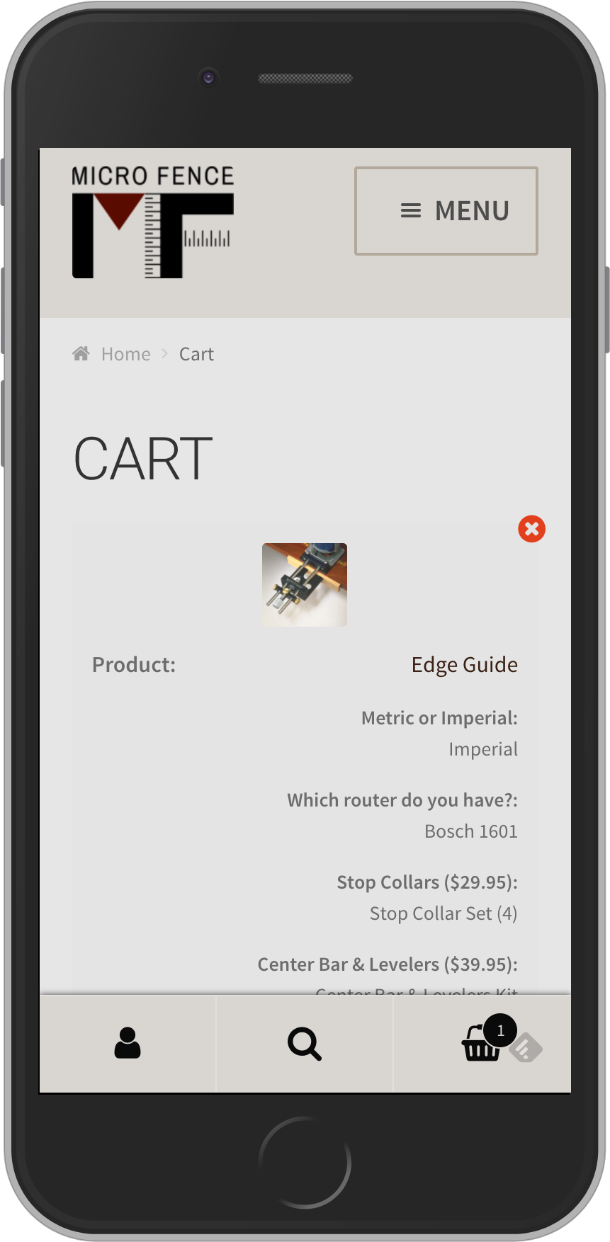 microfence.uwldev.com-cart-(iPhone 6)